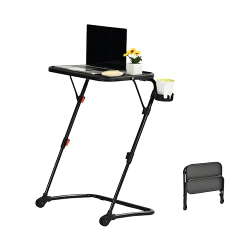 Homy Casa Adjustable Z Shaped Study Desk with Cup Holder, No Asse...