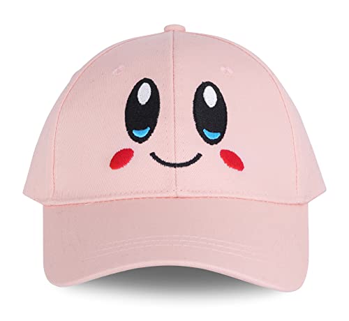 Roffatide Anime Kirby Casquette de Baseball Femme réglable brodé Casquette de Baseball Hommes imprimé Coton Papa Chapeau Rose