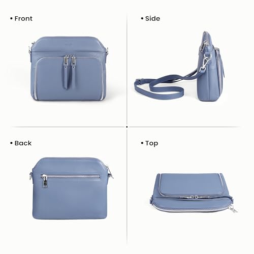 Bolsos pequeños para mujer con protección RFID contra robos de datos 3