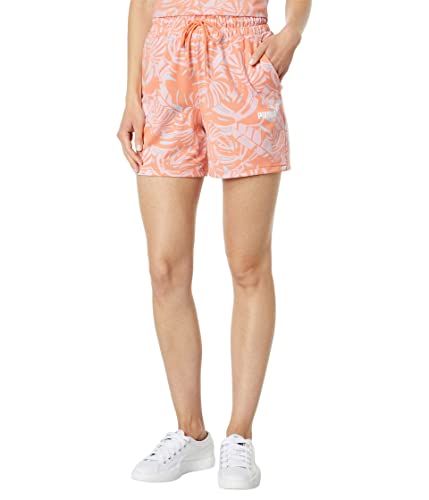 PUMA Short taille haute pour femme avec imprimé floral de 12.7 cm idéal pour l'été