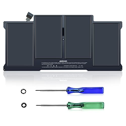 SKOWER A1405 A1466 Battery Replacement for MacBook Air 13 inch A1466 (Mid 2012 Mid 2013 Early 2014 Early 2015 2017) A1369 (Late 2010 Mid 2011 Version) A1496 A1377 7200mAh 55Wh 7.6V Upgraded 3.0