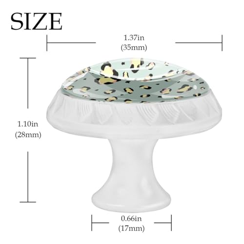 Boutons de tiroir en verre léopard pour rénover un meuble usé - 5