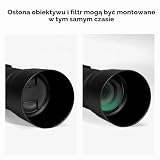 K&F CONCEPT ET-74B Pokrywa obiektywu, 67mm Bajonetowa Pokrywa obiektywu dla Canon RF 100-400mm f/5.6-8 IS USM i EF 70-300mm f/4-5.6 IS II USM Obiektyw, Odwracalny Ochraniacz obiektywu z ściereczką do