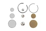 Fasching & Karneval Unbekannt Fake Magnet Piercing Set 10 teilig Zungenpiercing und viele andere Körperstellen