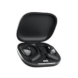 Fone de Ouvido Bluetooth Open Ear sem Fio, Headset com Gancho Ajustável, Baixa Latência, Controle por Toque, Chamadas Bilaterais, Bluetooth 5.4, Estojo com Display