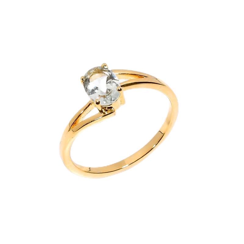 Bague en argent sterling 925 artisanale, solitaire haut de gamme améthyste ovale