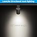 LEONLITE 4-Pack 8.5W LED Track Lighting Heads, CRI90 H Track Lighting, Dimmable Track Light Heads, ETL Listed, 36° H Track Lighting Heads, 4000K Cool White, Matte White
