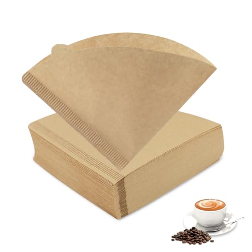 300 filtros para café, papel filtro para café, forma de V, filtros de café, filtro natural de papel para cafeteras con filtro
