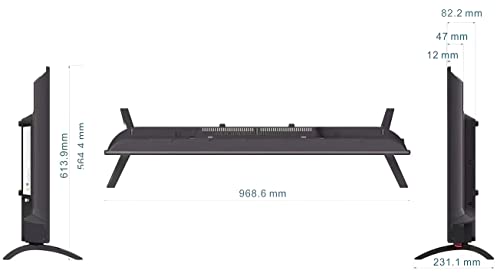 Watchman Wm-Nd4300-S Ultra-Thin 43" Led Monitor, Metal Housing, Desktop Base, 3840X2160(4K) Resolution, 3000:1 Contrast, 6 Ms Response Time, Ac100V-240V, 70W, Remote Included #TOP3