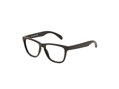 X-LAB Devon2, Montatura da vista Bambino Unisex con lenti anti-luce blu, Nero