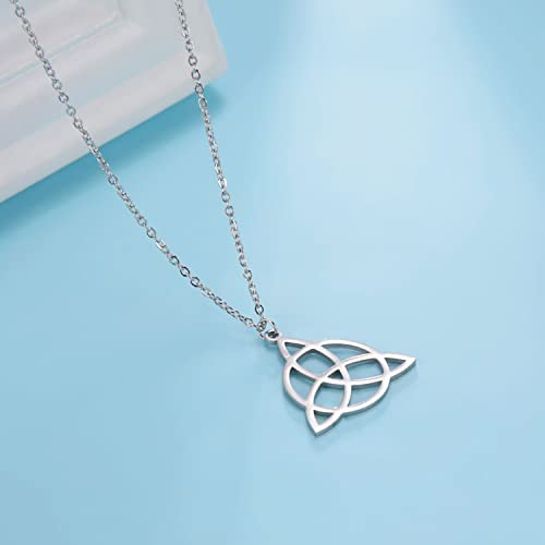 EUEAVAN Viking Necklace Sacred Triangle Protection Rune Necklace Keitel Symbol Pendant Vikings Pagan Norse Protective Jewellery Stainless Steel Irish Celtic Necklace Jewellery Gifts4