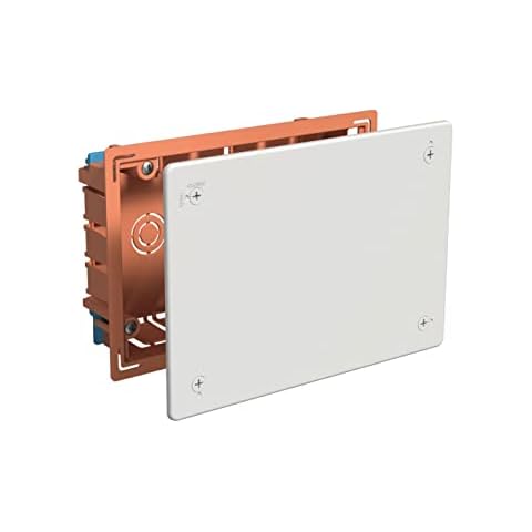 FAMATEL - Caja empotrar | Tapa con tornillos | Sin conos | 115x175x45 | Naranja Cover