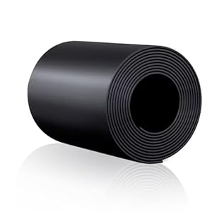 WOPPLXY Neopren Gummiplatte 3mm Schwarz