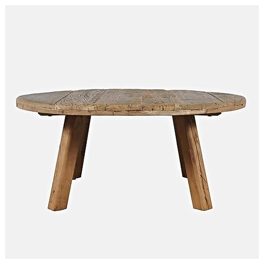 36" Round Rustic Reclaimed Coffee Table