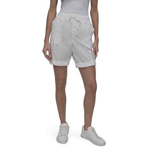 Short cargo convertible femme DKNY en popeline légère pour un style estival décontracté