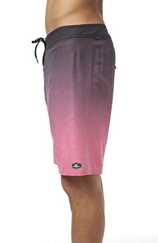 O'NEILL Men's Water Resistant Hyperfreak Stretch Swim Boardshort, 19 Inch Outseam (Pink/Solid, 32)3