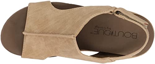 Corkys Footwear Womens Carley Wedge, Taupe Smooth, 8 M #TOP3