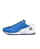 WILSON Men's Rush Pro Ace Pickler Pickleball Shoe - Deja Vu Blue/White/Black, Size 12