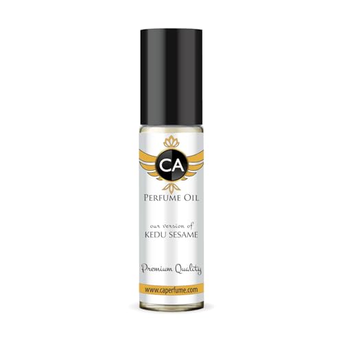 CA Perfume Impression of Kedu Sesame Unisex Fragrance Oil Chypre Floral Scent Long Lasting Perfumes for Women &amp; Men Travel Size TSA Ready Mini Parfum Body Oil Roll-on 0.33 Fl Oz 10ml