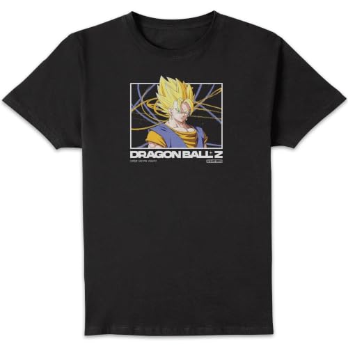 Image of Official Dragon Ball Z Vegito Super Saiyan Profile Adults T-Shirt - Black - S
