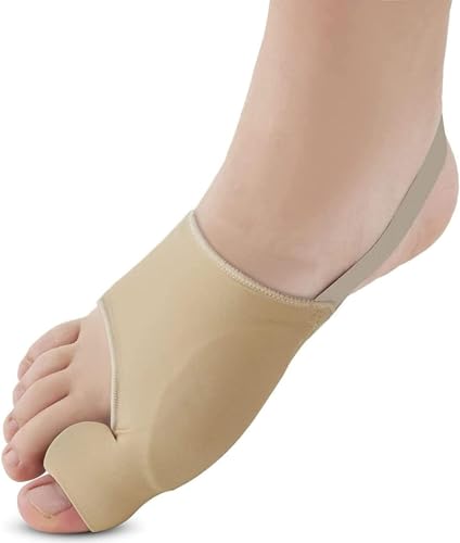 2Pcs Bunion Corrector for Women & Men Big Toe Straightener-Bunions Correction Women & Men-Bunion Splint-Bunion Pads for Bunions Relief-Hallux Valgus Pain Relief ,Comfortable & Breathable for Day/Night (2, Beige)