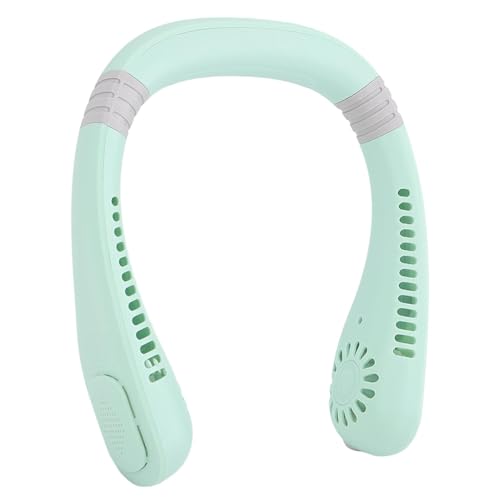 Image of Drumstone (𝟏𝟓 𝐘𝐞𝐚𝐫𝐬 𝐖𝐚𝐫𝐫𝐚𝐧𝐭𝐲 Hanging Neck Electric Fan - Portable Leafless Neck Fan with 5-Speed Gear, ABS & PC Body, Ideal for Outdoor, Travel, Sports & Daily Use