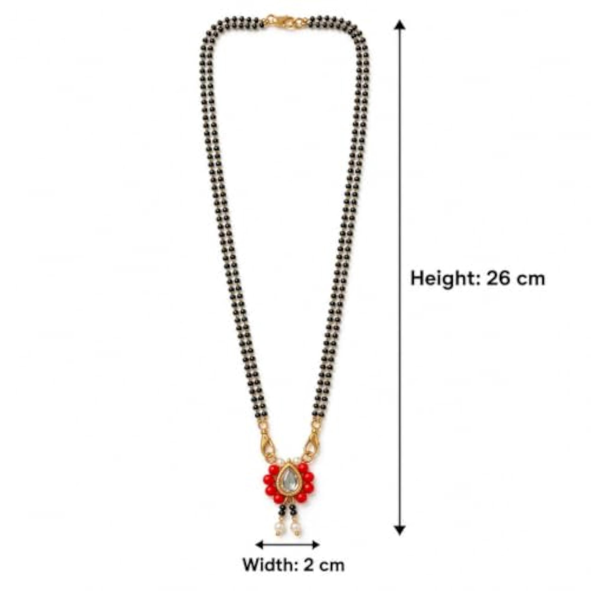 Multicolour Navratri Special Drop Design Mangalsutra Combo Set