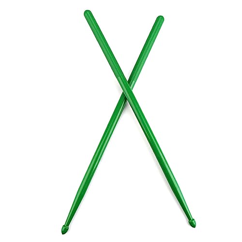 Par de baquetas de nailon para percusión color verde miniatura 3