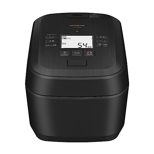 Amazon | 日立 炊飯器 5.5合 圧力&スチームIH 蒸気カット RZ-W100GM K 