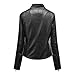 Lightweight Jackets Womens Oversized Faux Leather Jacket Moto Biker Motorcycle Coat Fall Fashion Outfits Clothes 2024 Black