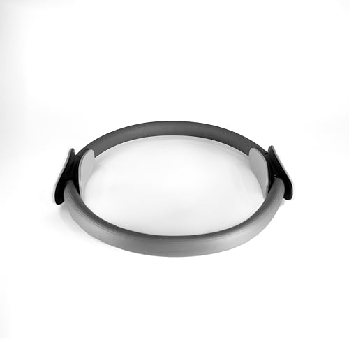 BOXPT Magic Circle Pilates, Aro de Pilates con Resistencia Media, Estructura de Acero Flexible, Asas Ergonómicas en EVA, Accesorio para Tonificación, Core y Control Corporal