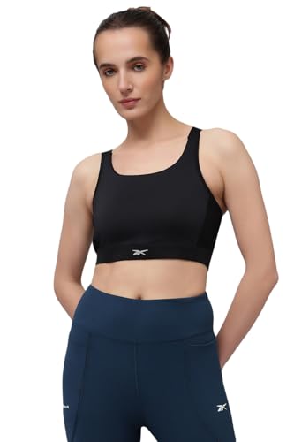 Reebok Lux High Impact Bra sujetador deportivo de alta sujeción para mujer negro