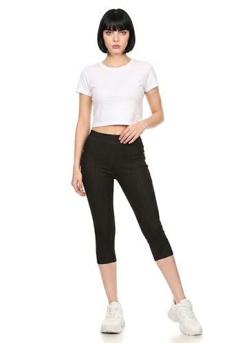 Image of Leggings Depot Women's Cotton Blend Stretch Pull-on Jeggings Casual Pants with Pockets (Available in Plus Size)