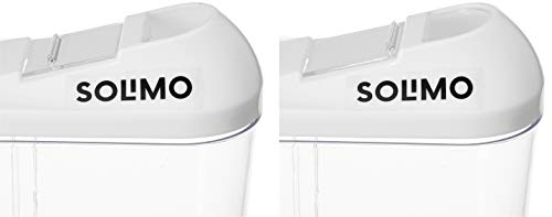 Image of Amazon Brand - Solimo Plastic Storage container Set with sliding mouth (Set of 3, 750 ml)