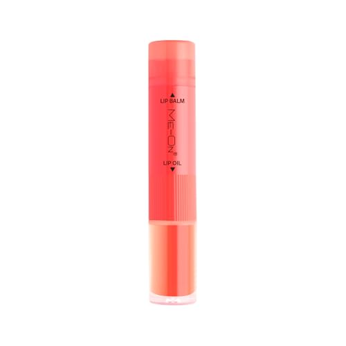 Image of ME-ON Juicy Lips Duo | pH Lip Balm + Lip Oil Combo | Hydrating & Nourishing | Non-Sticky Gloss | For Dry & Chapped Lips | Soft, Glossy Finish | Travel-Friendly Lip Care (6.1 gm, Peach)