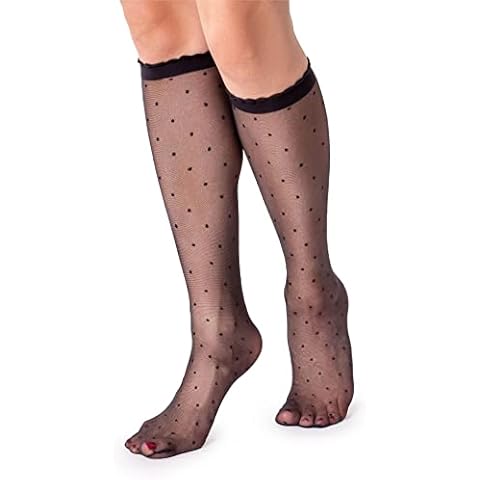LORES Women's Sheer Knee High Socks Cover