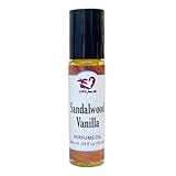 Sandalwood Vanilla Perfume Oil | .03 oz/10 ml Roll On Bottle with Organic Jojoba Oil | Convenient, fits in your purse or travel bag | Made in Santa Barbara, California (Sandalwood Vanilla)