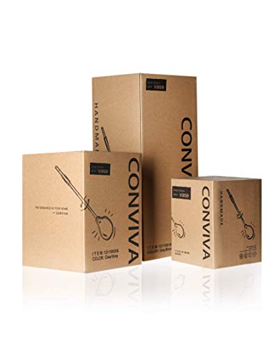 CONVIVA Glass vase Decorative Gift Decor Blown Art Gold Color Bud 5.3 inch H - Image 6