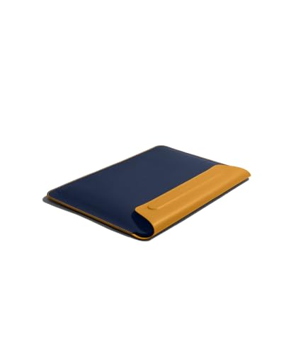 Image of DailyObjects Space Blue-Mustard SnapOn Envelope Sleeve For Macbook Pro 35.56cm (14 inch)