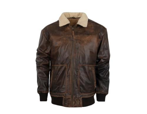 Brown Vintage Bomber for Youth