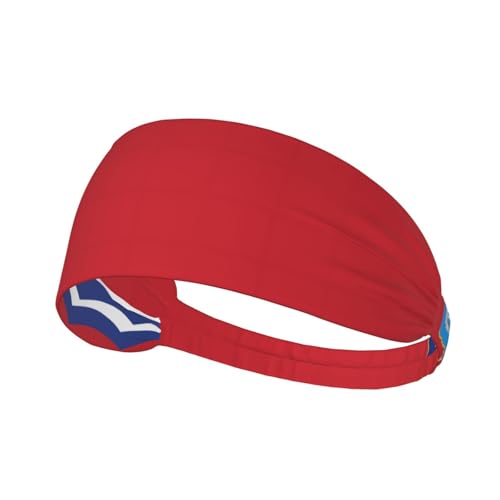 Diadema de fitness con bandera de Magadan, para deportes al aire libre, yoga, ciclismo, viajes, diadema elástica que absorbe el sudor