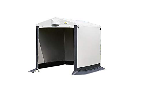 Gerätezelt Winterfest dwt Store 170 x 205 cm PVC Beistellzelt freistehend Outdoor Lagerzelt Fahrradgarage wasserdicht vorratszelt küchenzelt