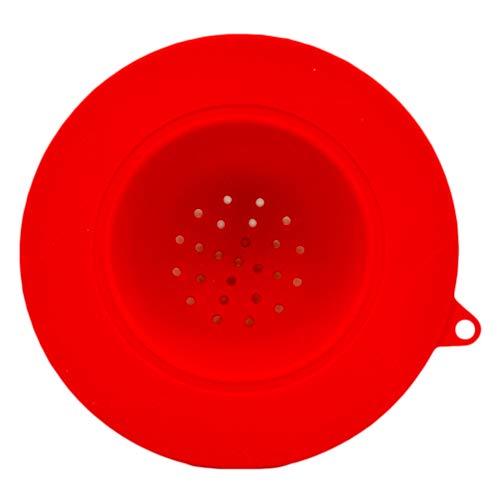 Coladores de silicona para fregadero 2 unidades rojo y azul miniatura 3