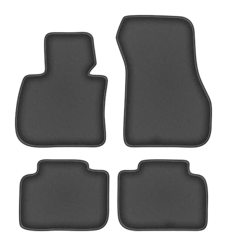 Tapis de sol en velours Durban pour BMW X2 U10 Crossover dès 2023 coloris graphite