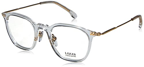 Size: 48 Millimetres Lozza VL4267 Shiny Crystal 0P79 Eyewear Unisex Combinato, Standard, 48