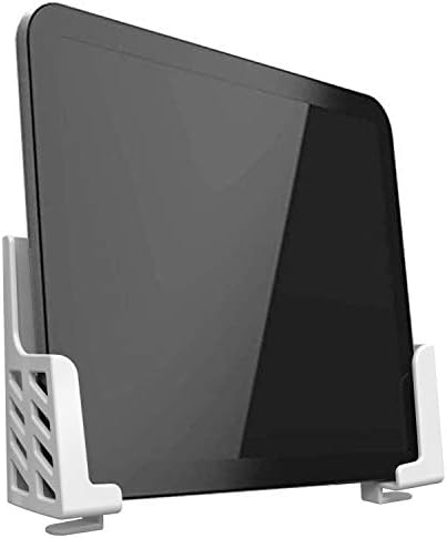 Adhesive Rack Wall Mount Universal Dock for Tablet Smartphone eReader Remote Control Holder Stick on Wall, Fits for iPad Samsung Google Surface , 3M Adhesive or Screws Installation Available,White