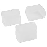  DealMux 3 Stück weißen Kunststoff-Soft-Blitz-Diffusor Softbox-Kappe für Canon 430EX