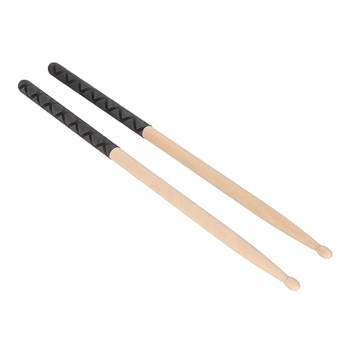 Baquetas Pongnas de madera de maple ligeras con agarre ergonómico y diseño X Pattern para batería miniatura 4
