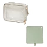 [東洋ケース] 推し入れ OSHiiRE ぬいぐるみ バッグ 25 × 20cm サイズ 痛バッグ 推し活 OSHI-2520 (本体：ライトグレー フラップ：セージグリーン)