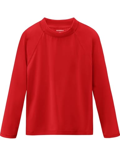 Image of Boys Rash Guard Swim Shirts Long Sleeve UPF 50+ Swimwear Toddler Kids Sun Protection SPF Water Surfing Swimming Shirts 0-16Y